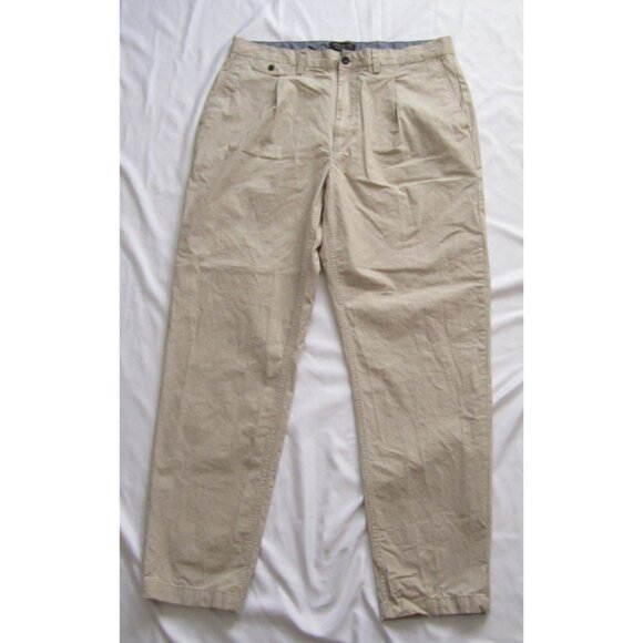 Men Banana Republic Relaxed Tapered Fit Cotton Stripes Pants Sz 36x30 (MP332) - Picture 1 of 9